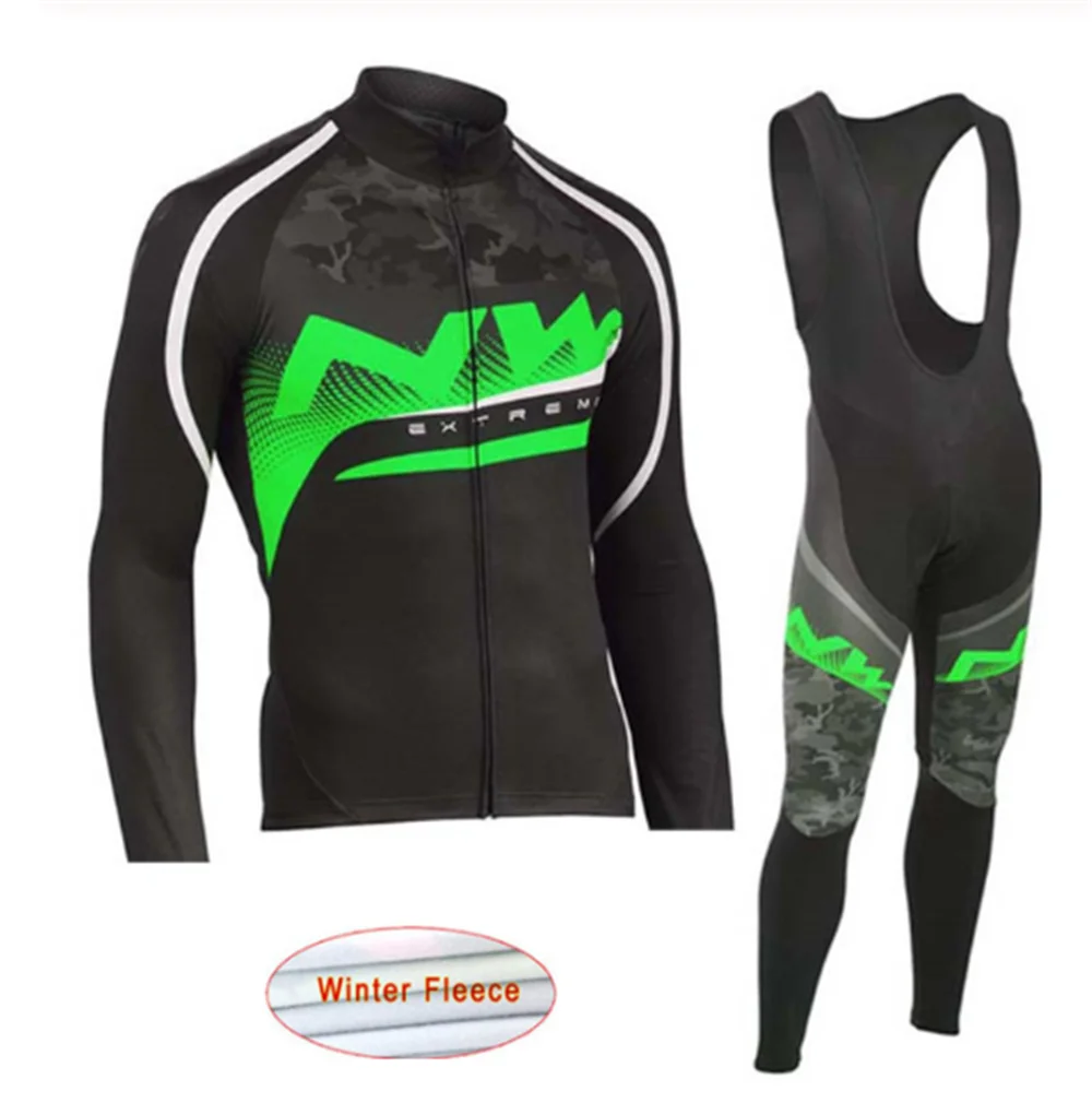 NW мужские про команды куртки для велоспорта зимние термо флис для велоспорта из джерси теплая MTB велосипедная одежда куртка несколько вариантов 12 - Цвет: 4