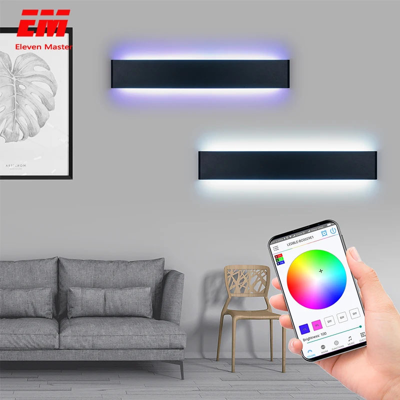 Apliques Rectangulares De Lampara De Pared Led Casa Inteligente