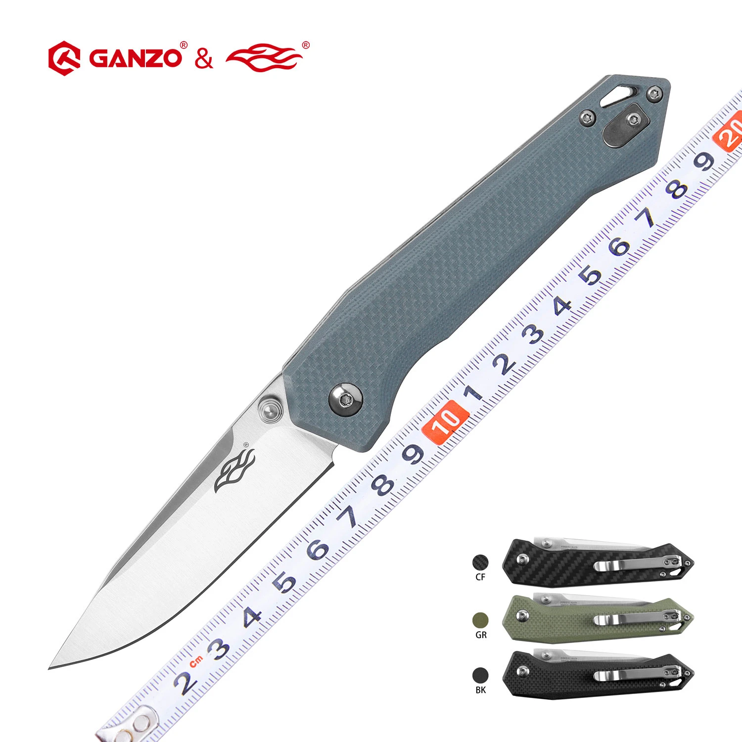 Firebird Ganzo Fb7651 440c Blade G10 Or Carbon Fiber Handle Folding