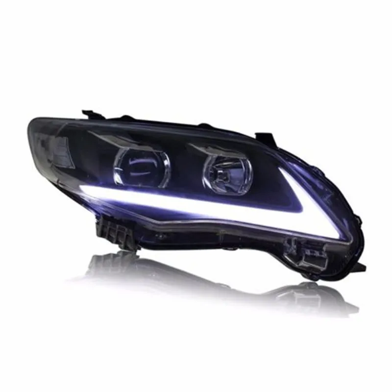 Автомобильные угловые фары для Corolla Altis 2011 2013 светодиодные полосы HID Bi Xenon