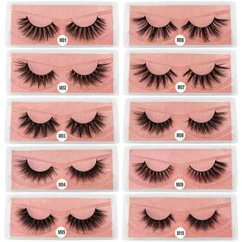 

Wholesale Mink Eyelashes Lashes In Bulk False Eyelashes Fllufy Lashes Natural 3d mink lashes bulk individual Lash Pack