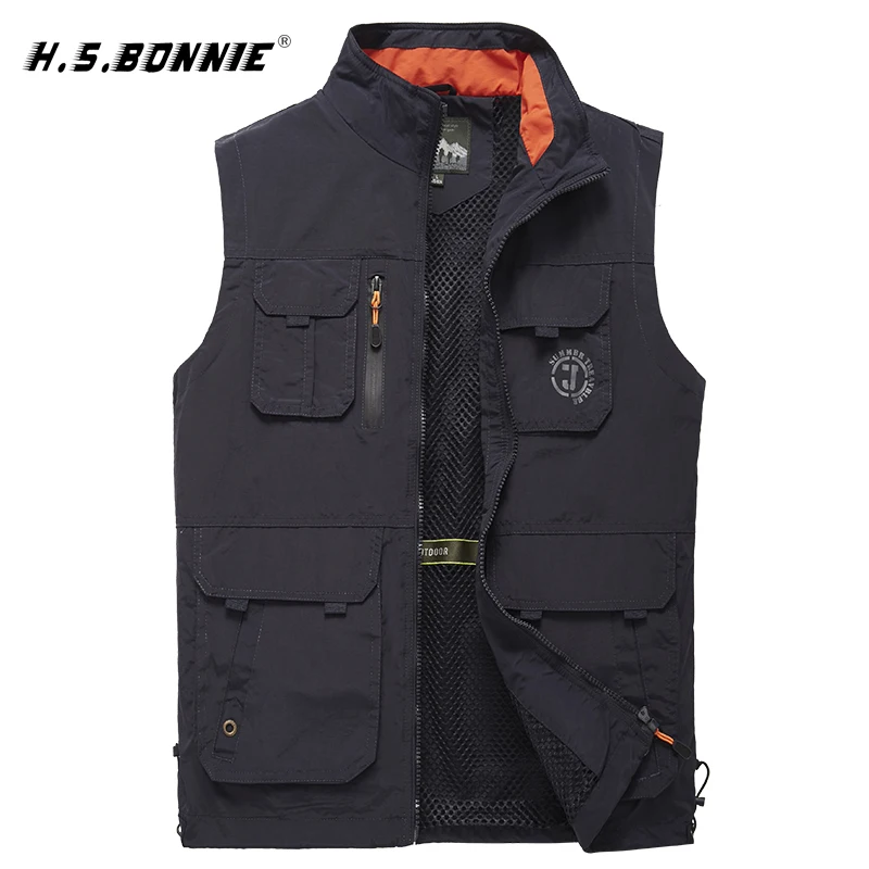 Najtaniej Nowy mężczyzna dorywczo duży rozmiar kamizelka bez rękawów mężczyźni kilka kieszeni kamizelka fotograficzna z wieloma kieszeniami fotograf praca Khaki