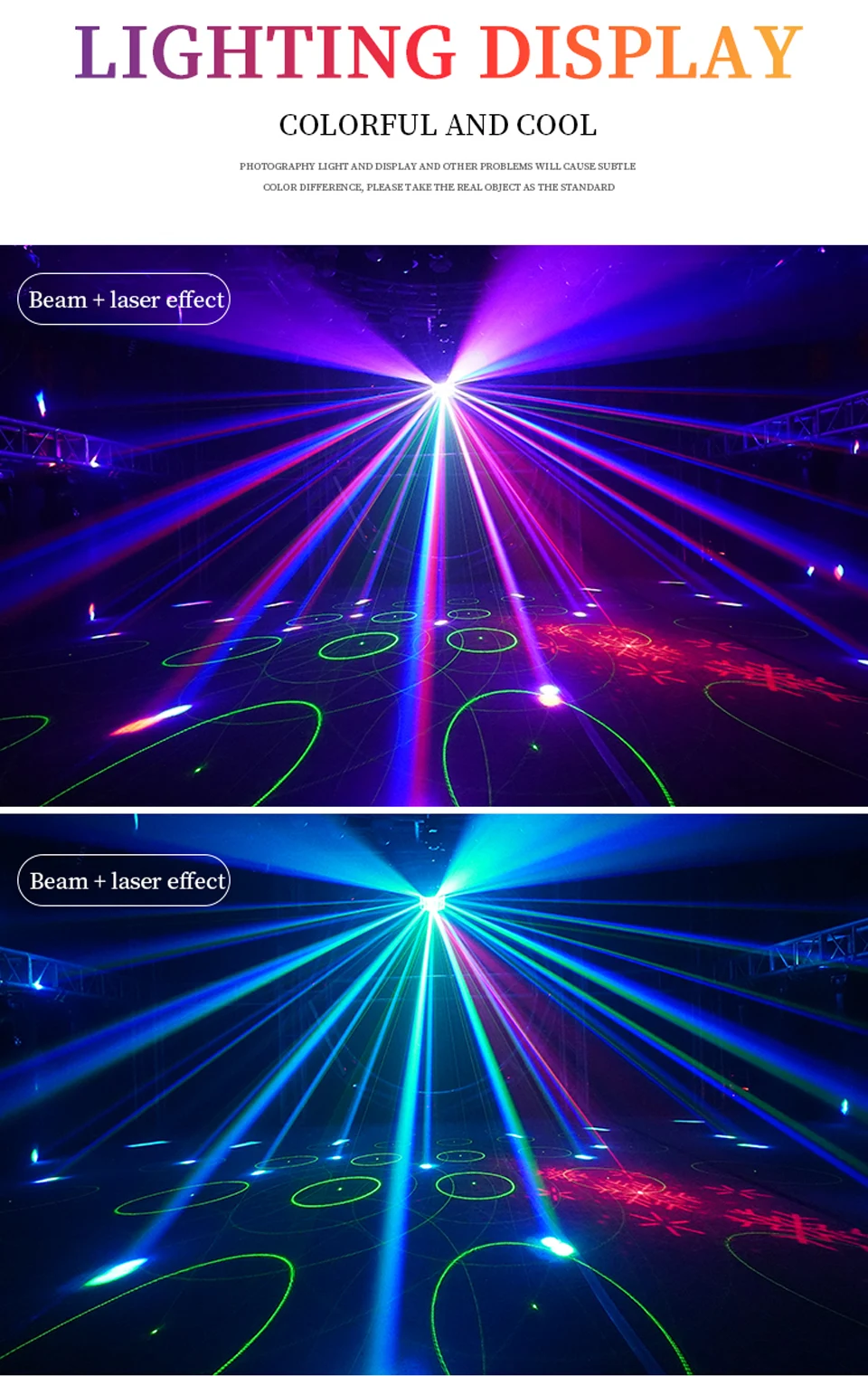 Three Layer LED Butterfly Light RGB Beam Laser Pattern Light Led DJ Stage Butter