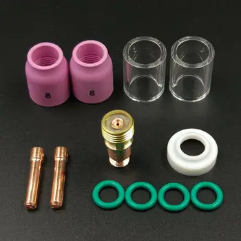 

Gas TIG Welding Torch Lens Cup Kit For WP-17/18/26 Consumables Accessories