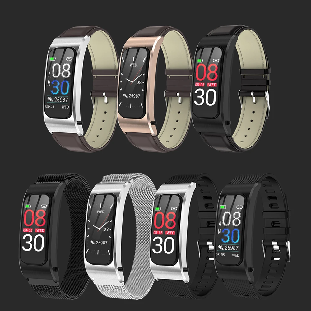 Wireless Headphones Smart watch Heart Rate Blood Pressure Fitness Bracelet Bluetooth Earphone Headset Wristband Watch Band Wireless Headphones Smart watch Heart Rate Blood Pressure Fitness Bracelet Bluetooth Earphone Headset Wristband Watch Band