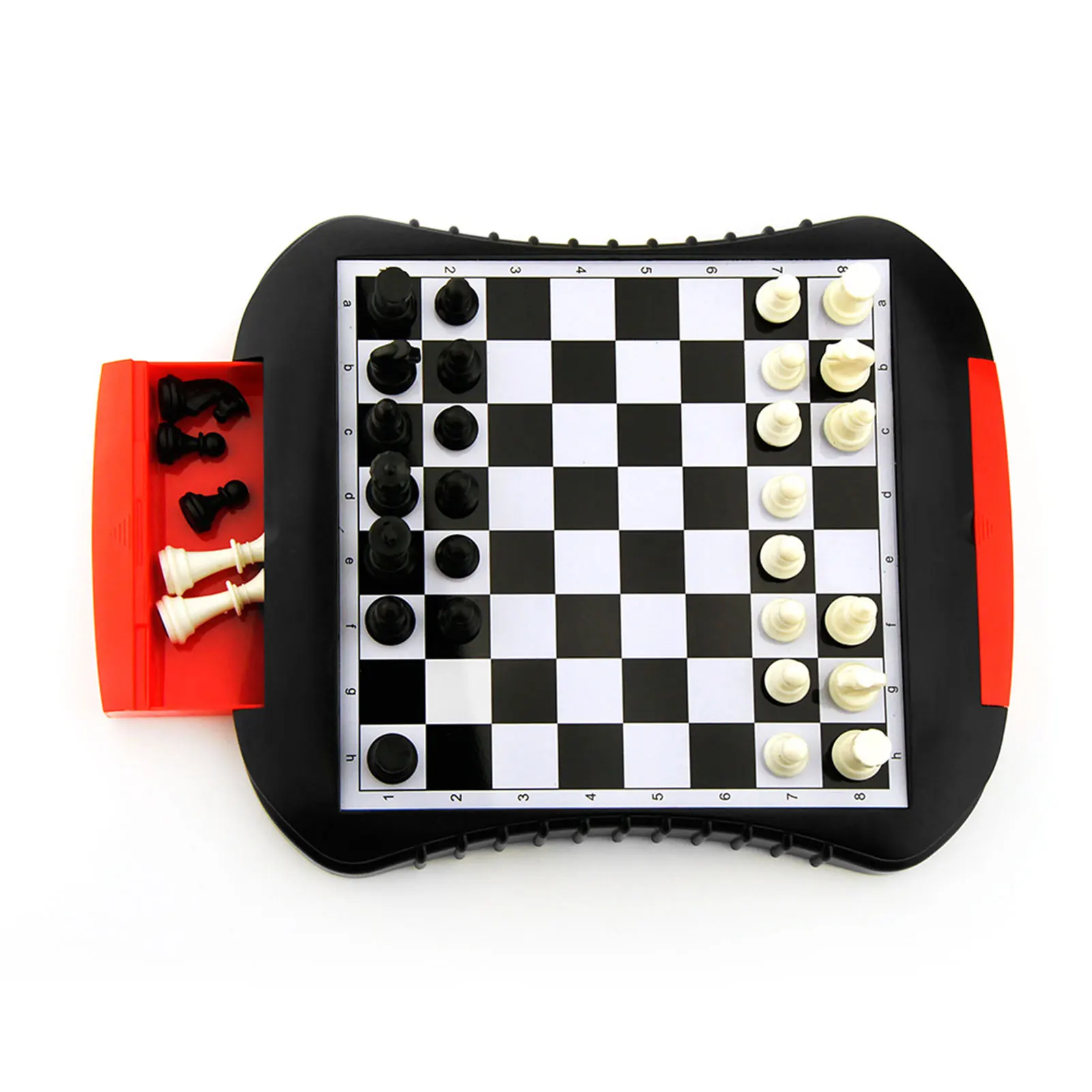 Chess Set With Drawtype Chess Board Puzzle Toy Portable Chess Board Puzzle Game Family