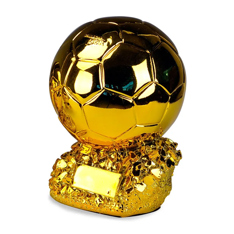 15cm Football Golden Ball Trophy Competition Champion Resin Player