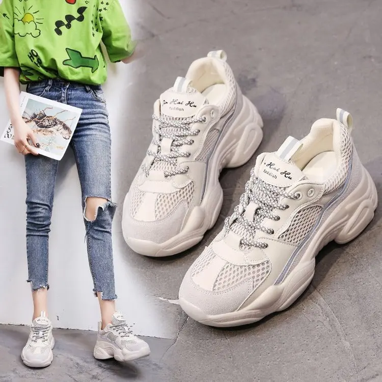 

Online Celebrity Dad Shoes Women's INS Summer 2019 New Style Muffin Thick Bottomed Wisdom Smoked Super Fire Versatile Yamamoto-S