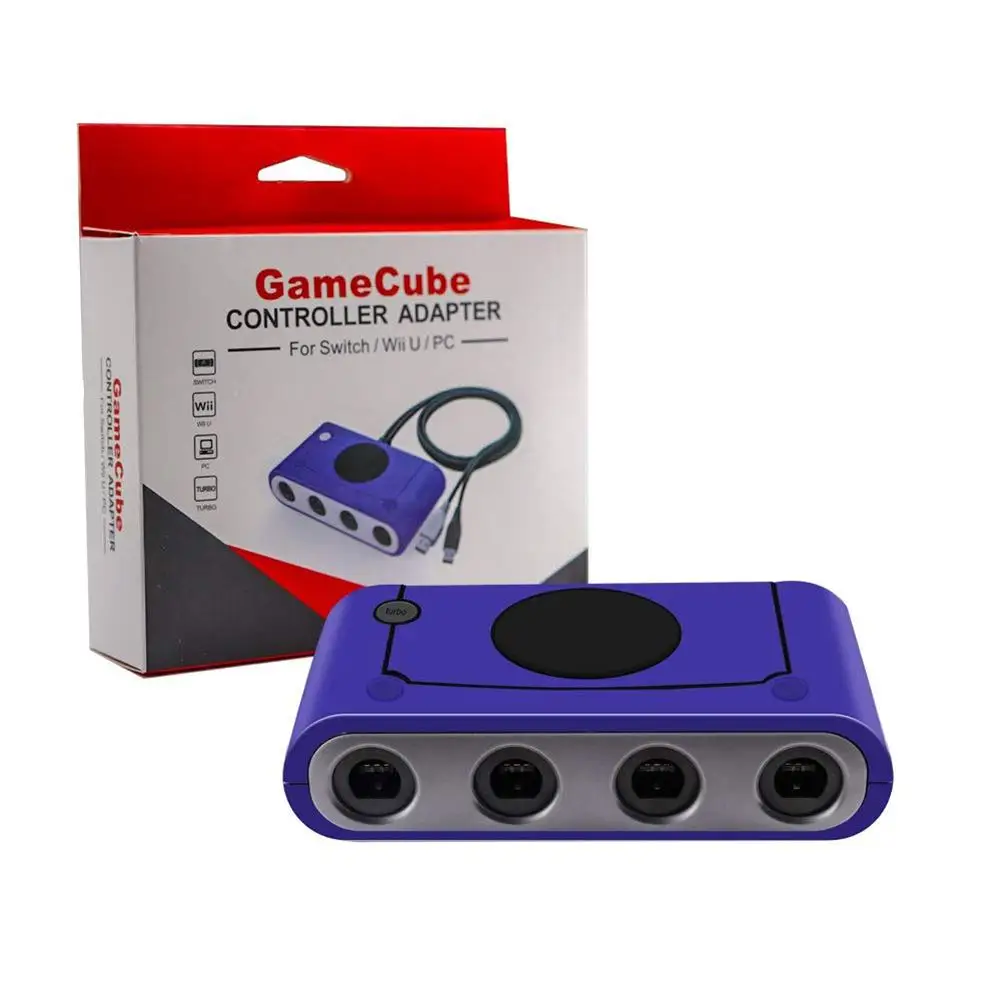 Для GC ручка для переключения адаптер геймпада 4 в 1 Gamecube переключатель контроллера адаптер с USB разъем для переключателя PC и WII U