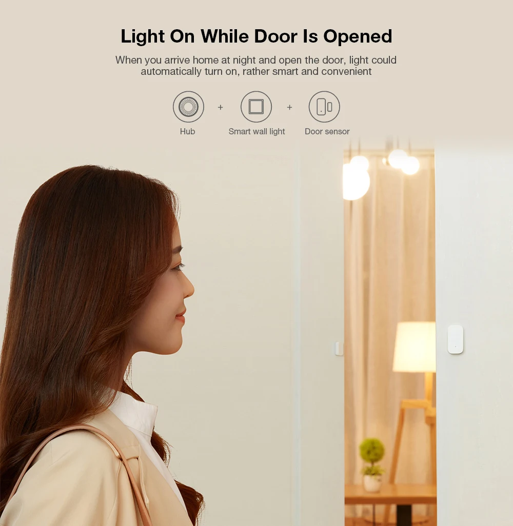 AQara QBKG21LM Wireless Smart Wall Switch 1-gang Design APP / Voice Control Over-heat Protection