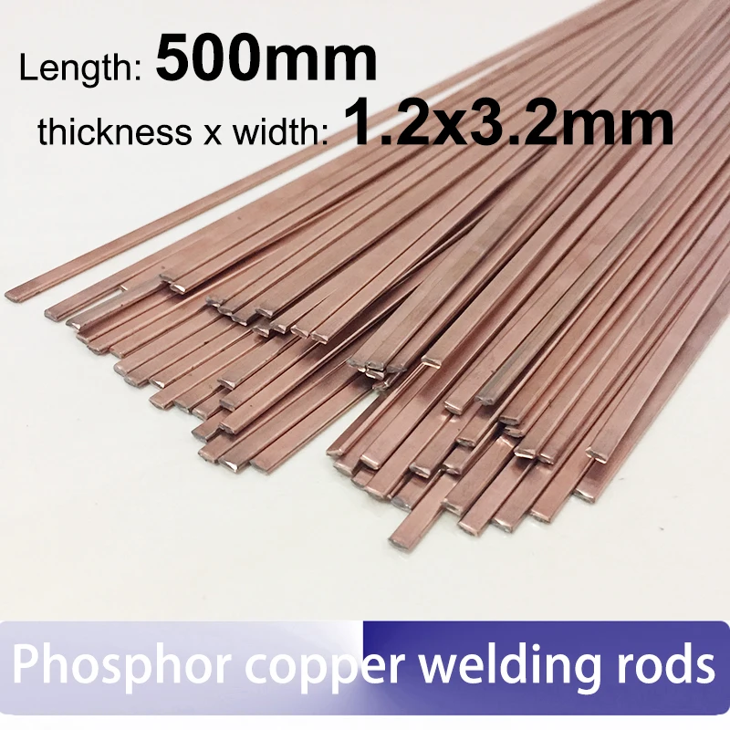 10 шт Плоские сварочные электроды из фосфорной меди 1 2*3 2*500 мм|welding rod|copper welding rodrod weld