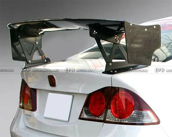 

For Honda Civic FD2 J1 Type Carbon Fiber Rear Trunk GT Spoiler Wing Lip Diffuser Trim Bodykits Addon Parts