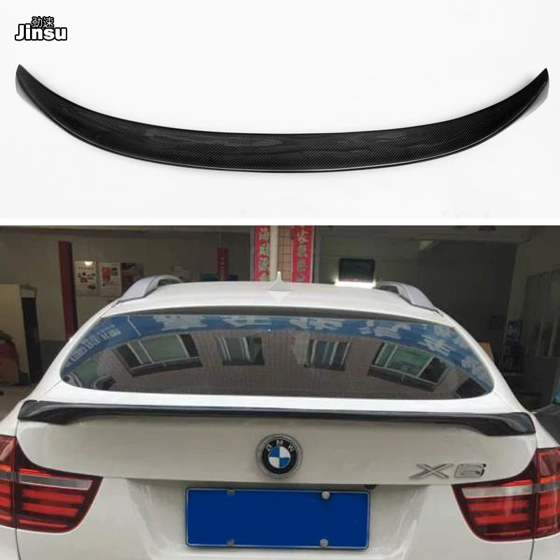 

For BMW X6 35i 40i 50i xDrive 2008 - 2013 Performance style carbon fiber rear trunk spoiler lip E71 MP styling back wing