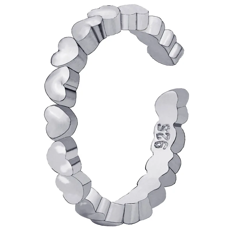 Новинка простые кольца любовь навсегда сердце из нержавеющей стали для женщин