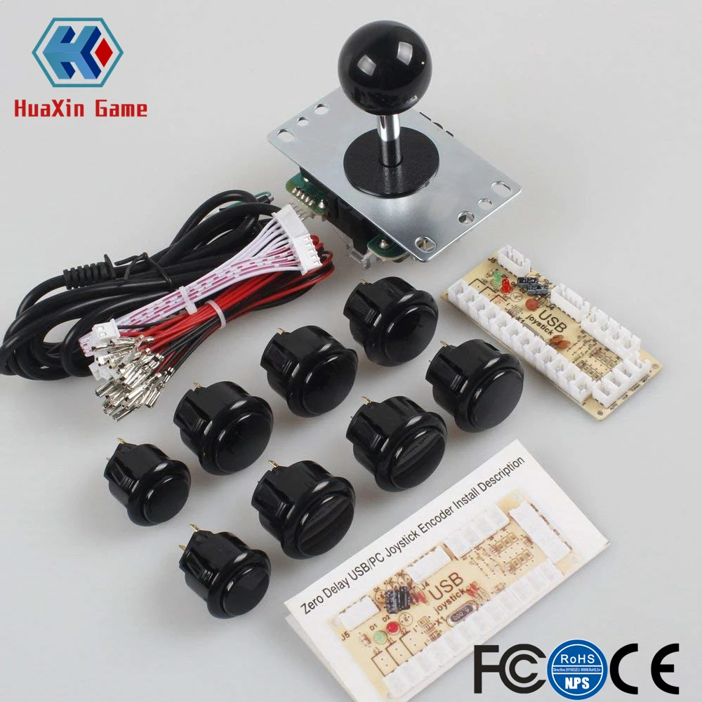 Classic 1 Player Sanwa Joystick Arcade Video Games Kit For PC & Raspberry Pi RetroPie DIY Projects Mame Jamma Parts | Спорт и