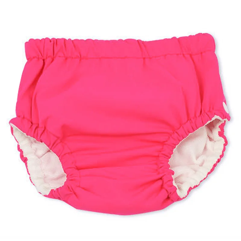 Baby Swim Nappy Diaper Cover Infant Swimwear Swimming Panties Toddler Pants Girls Pool Waterproof for Cloth Boys Nappies Kids - Цвет: Rose Red
