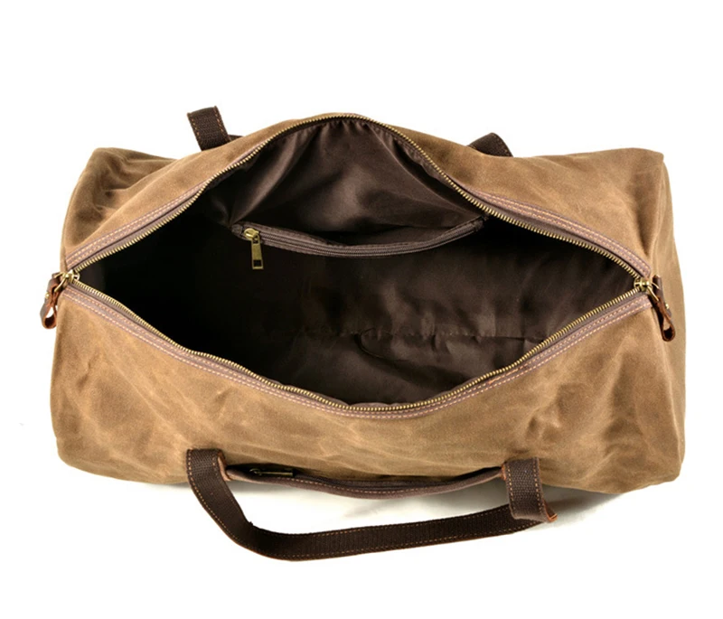Canvas Duffle Bags Grey Brown Green And Black