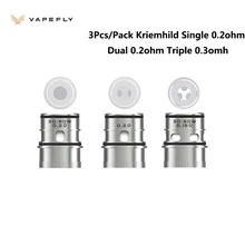3 шт./упак. Vapefly Kriemhild сетки катушки один 0.2ohm двойной 0.2ohm тройной 0.3omh Core головка для Vapefly Kriemhild