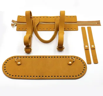 

Black/Brown/Yellow color 3pcs/set PU Parts for DIY Shoulder Bucket Bag Handbag Accessories Sewing