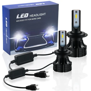 

2pcs/Lot LED 6500K Cold White 24V H1 H3 H4 Hi/Lo H7 H11 Car Headlight Canbus Bulb HB3 9005 HB4 9006 9012 12000LM Auto Light D7