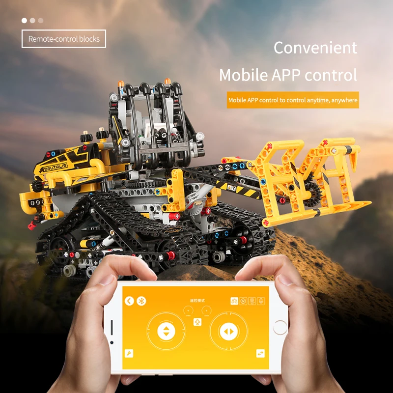 

RC Forklift Electric Blocks Model Technic Series Engineering City Building Blocks LegoING Compatible DIY Bricks Educational Toys