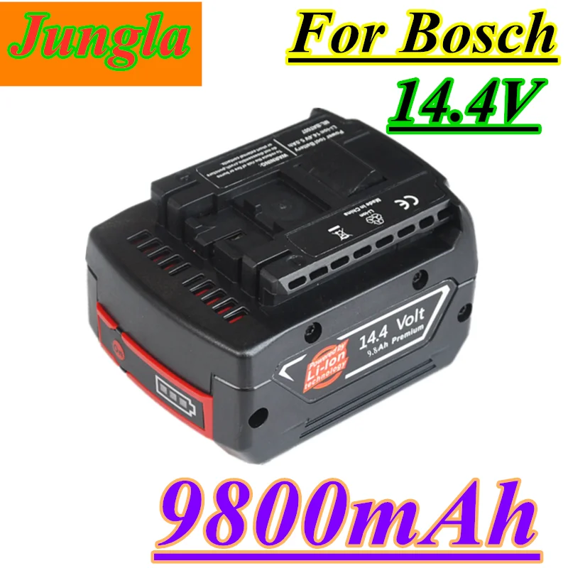 14.4V 9800mah Rechargeable Li ion Battery cell pack for BOSCH cordless