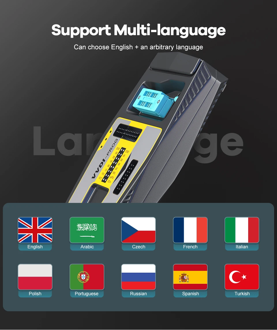 Программатор Xhorse VVDI Prog V4.9.8 инструмент для автомобильных ключей BMW программатор