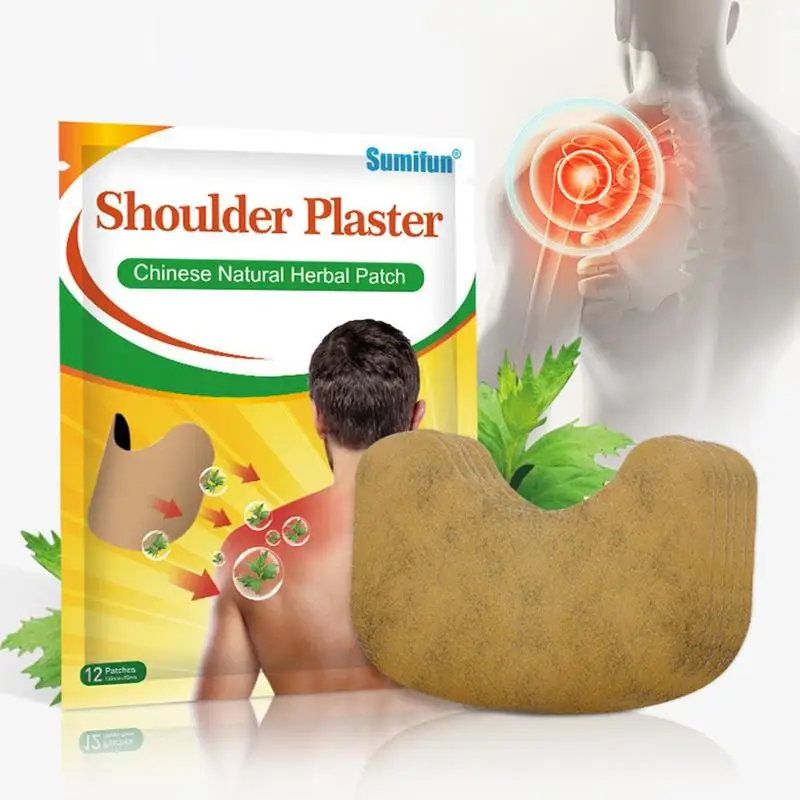 

12pcs/bag Shoulder Plaster Pain Relief Patch Relaxing Wormwood Rheumatoid Arthritis Patches For Neck Cervical Massage