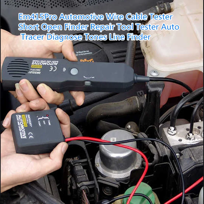 

Em415Pro Automotive Wire Cable Tester Short Open Finder Repair Tool Tester Auto Tracer Diagnose Tones Line Finder