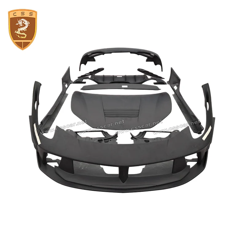 

Front Rear Bumper Side Skirt Engine Cover Body Kit for Ferrari-458 Italia PD Style Bodykits for CSSYL Car Accessories Decoration