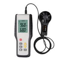 HT-9819 CFM/CMM Thermo Anemometer Digital Wind Speed Gauge Air Velocity Flow Tester Meter 5 in 1 environment meter thermometer hygrometer anemometer wind speed sound level light meter air velocity humidity tester