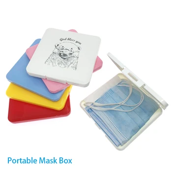 

Mask Storage Box Storage Bank Card Mask Fishing Gear Accessories Plastic Storage Box Rectangular Household Storage Box