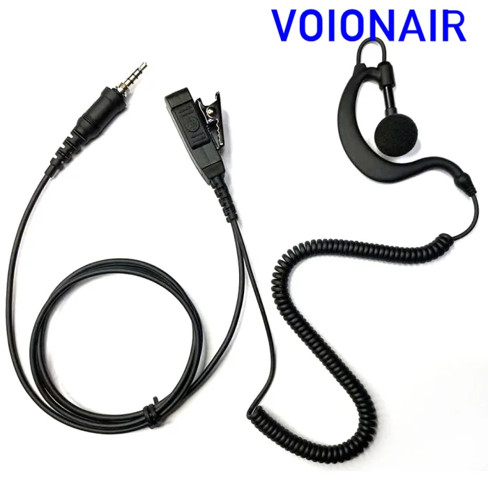 Voionair 10 Pz/Lotto Forma G Gancio Per L'Orecchio Auricolare Auricolare Microfono Ptt Per Vertex Yaesu Evx-S24 Vx-6R Vx-7R Radio
