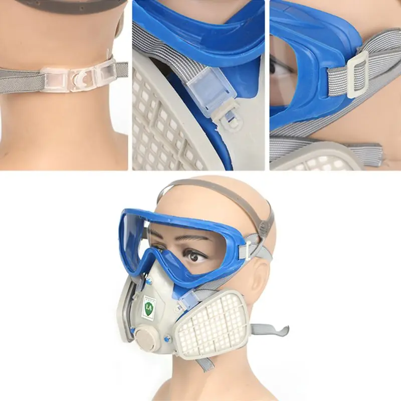

Full Face Respirator Gas Mask Goggles Dust Mask For PM Filtering Chemistry Prevention