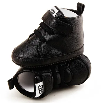 

ARLONEET New Newborn Baby Boys Soft Sole Crib Shoes Warm Boots Anti-slip Sneaker PU Breathable Solid First Walkers Dropship 1126