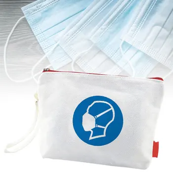 

New Portable Mask Storage Bag Easy To Carry Reused Mask Holder Mask Container Useful Temporary Bag Storage Pouch for Outdoor