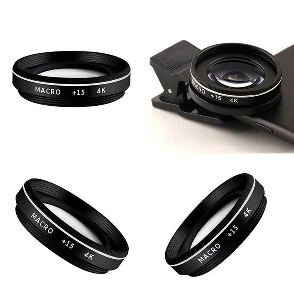 cell phone lens kit 37MM 15X Macro Lens 4K Professional Photography Phone Camera Lens Macro Lens Accessories For Smartphone For Diamond Jewelry sony lens mobile phones