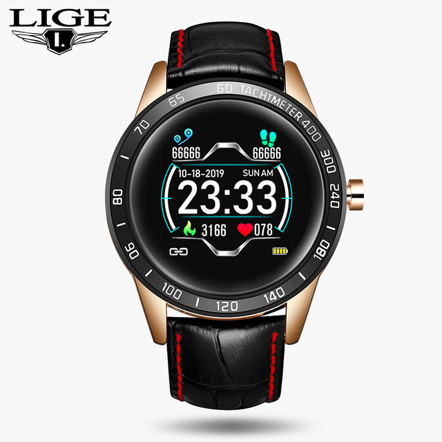 Steel Band Smart Watch Men Heart Rate Blood Pressure Monitor Sport Multifunction Mode Fitness Tracker Waterproof Smartwatch