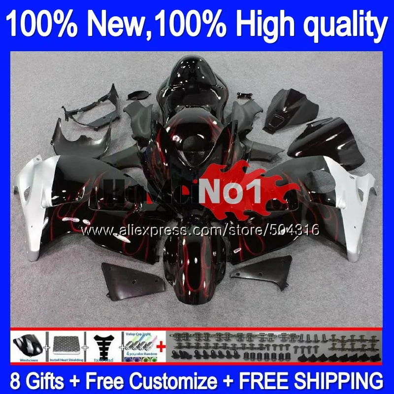 Hayabusa для SUZUKI GSX-R1300 1996 1997 1998 99 00 01 27MC. 77 Красный Пламя GSXR 1300 GSXR1300 96 97 98 1999 2000 2001 обтекатели