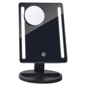 

LED Makeup Mirror Dimmable Countertop Fashion Single Sided Bar Lamp Adjustable Light USB Charging 10x Magnifying Touch Control