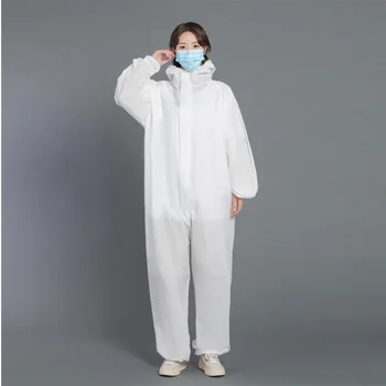 

Security Protection Clothes Anti-static Disposable Coverall Dust-Proof Clothing PE Breathable Isolation Clothes Labour Suit One-