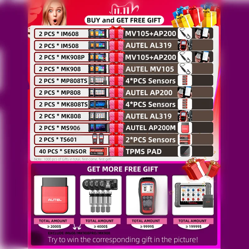 AUTEL MX Sensor 433 315 TPMS Mx-Sensor Scan Tire
