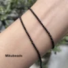 Wholesale (4strands) Natural Black Spinel 2mm Faceted Round Loose Beads Shinny Stone For Jewelry Making DIY Bracelet Necklace 3