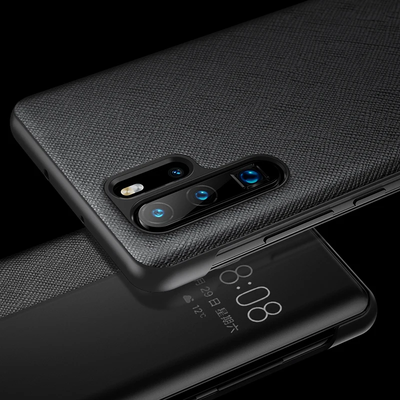Умный флип-чехол, кожаный чехол для телефона huawei P30 Pro P20 P 30 20 Lite P30 pro P20pro mate 10 20 30 Window Slim Funda