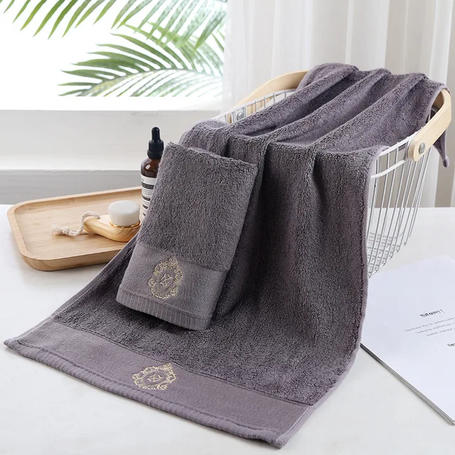 New Luxury Embroidery Adult Face Towels Bathroom 160x80cm Large Bath Cover Hotel For Home Blanket Decoration Terry Wedding Gift As Show2