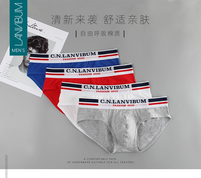 Lanvibum Slip Hombre Calzoncillos Hombre Sexi Mens Briefs Calzoncillos Hombre трусы мужские calzoncillos תחתונים לגבר Slip Uomo sports briefs