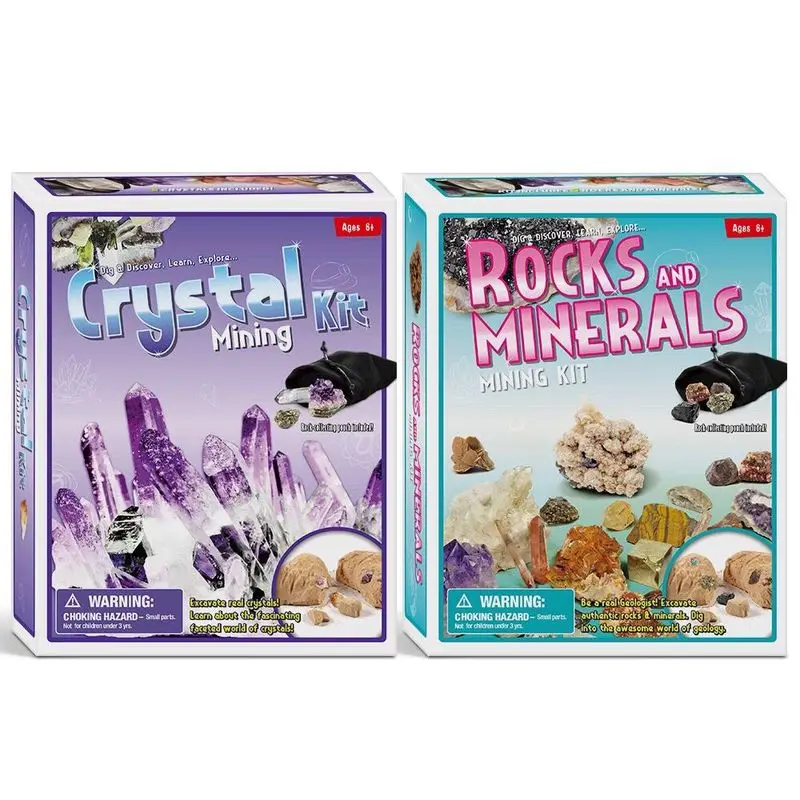 DIY Mining Crystal Pirate Treasure Gems Archaeology Children's Puzzle Exploration Excavation Toys 6