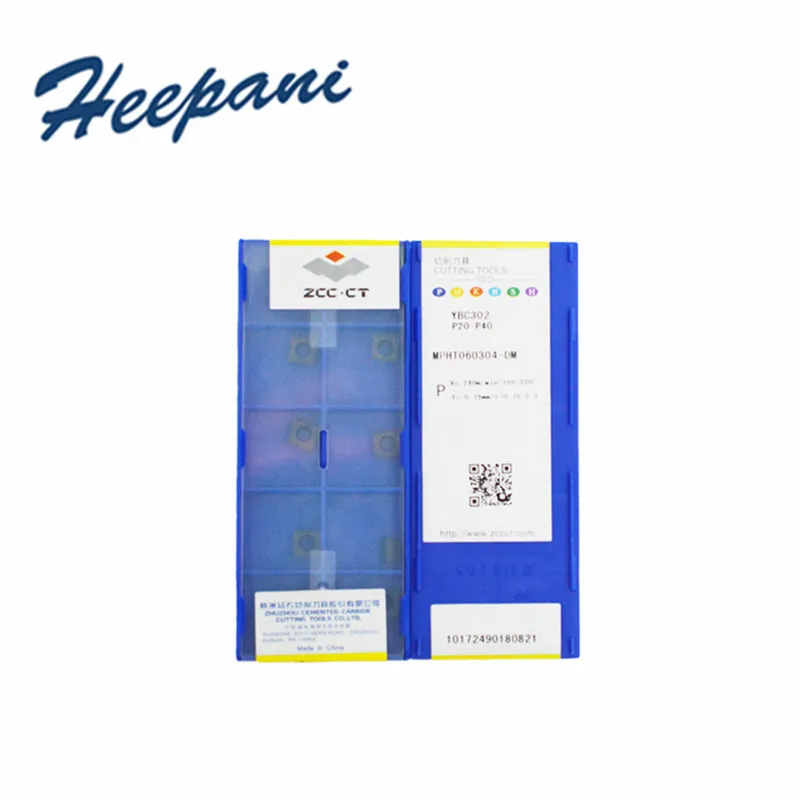 

10 шт MPHT060304-DM / 080305-DM / 120408-DM YBG302 трехсторонние фрезерные Вставки для токарного станка