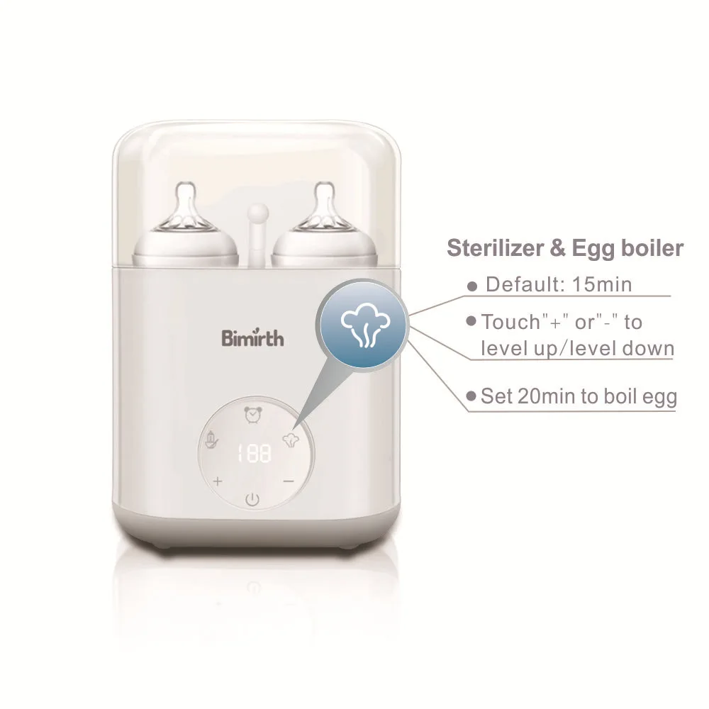 Светодиодный подогреватель для детских бутылочек, двойной стерилизатор для бутылочек, яичный бойлер с сенсорным дисплеем, интеллектуальная термостатическая система для малышей