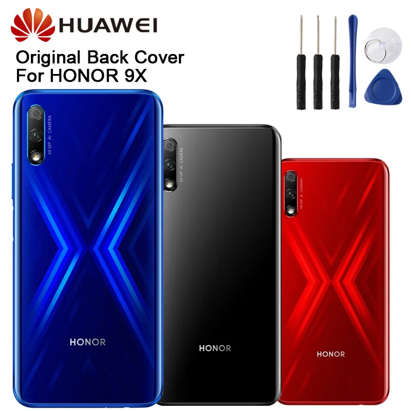 

Huawei Original Glass Battery Back Housing Back Cover Cases For Huawei Honor 9X Phone Phone Rear Battery Door Protective Cases